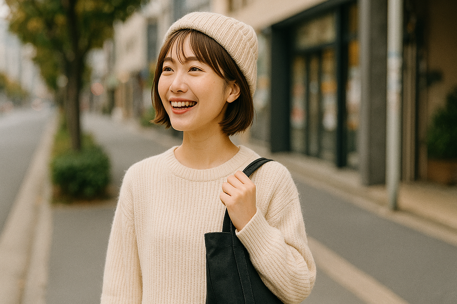 リンネルを読む女性