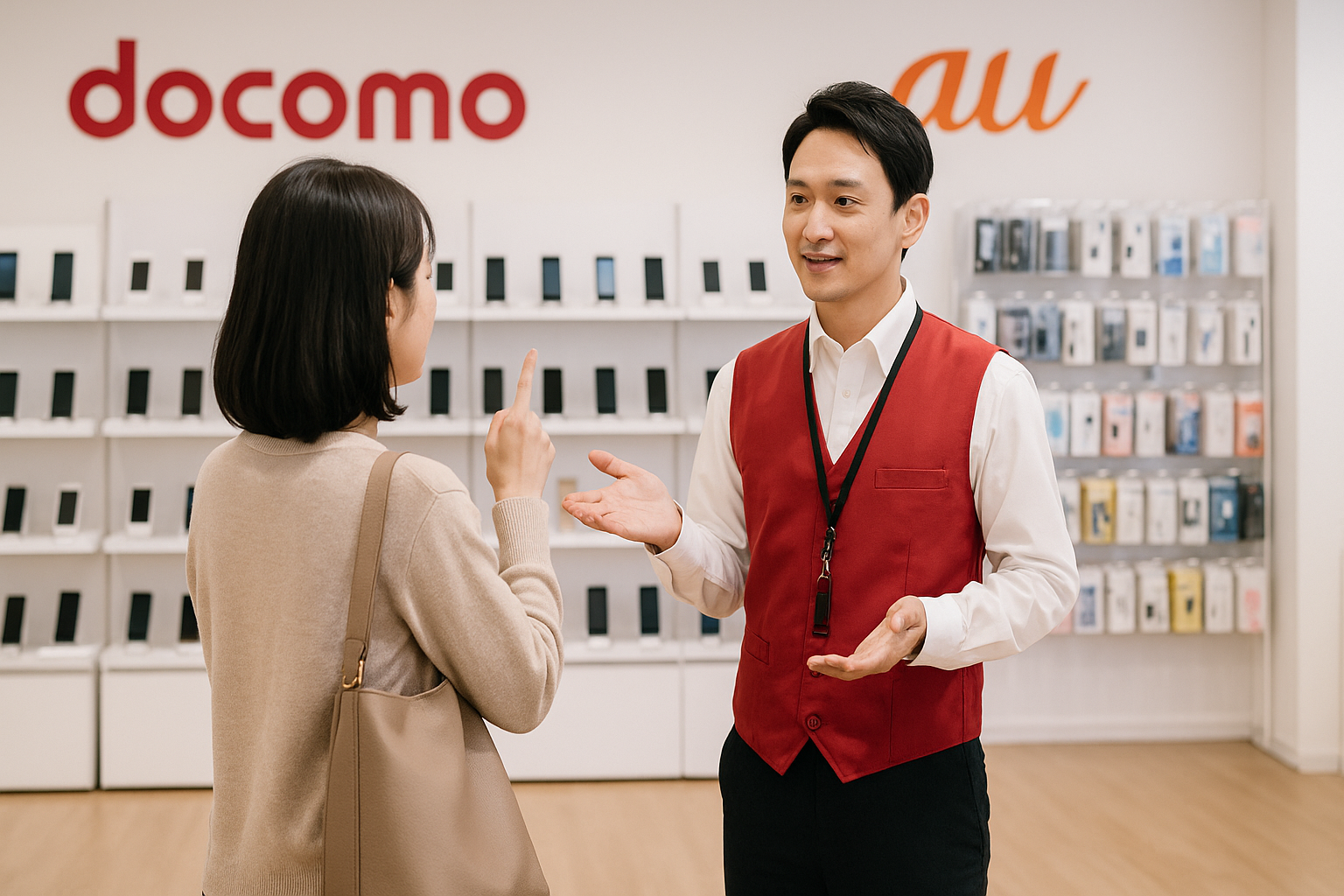 ドコモ・auショップで純正品を入手する方法