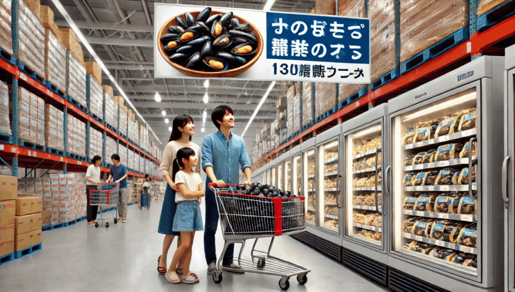 コストコの大容量ムール貝も人気