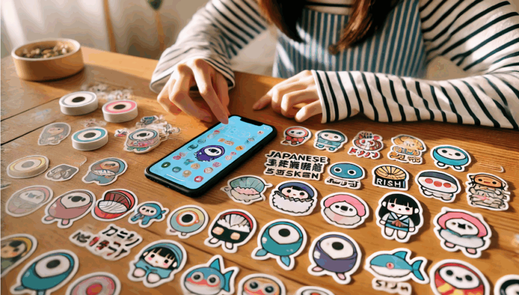 スマホにも貼れるステッカーはある？