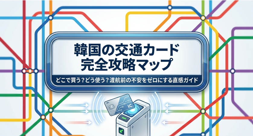 韓国の交通カードをどこで買うか、どう使うかをまとめた攻略マップ