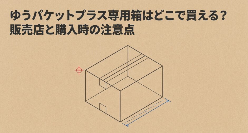 ゆうパケットプラス専用箱はどこで買えるのか販売店と購入時の注意点を解説