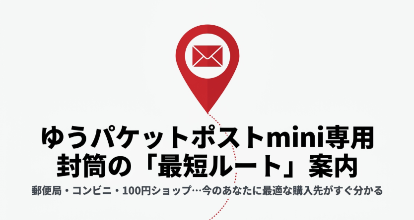 ゆうパケットポストmini専用封筒を郵便局・コンビニ・100円ショップから選ぶ最短入手ガイド